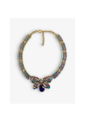 Womens Jennifer Gibson Jewellery Pre-Loved Butler & Wilson Butterfly Yellow Gold-Plated Metal Necklace