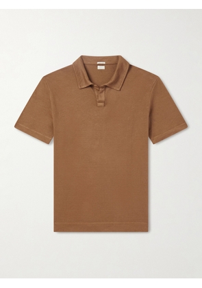 Massimo Alba - Aruba Linen and Cotton-Blend Polo Shirt - Men - Brown - S