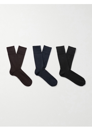 CDLP - Pack of Six Cotton-Blend Socks - Men - Multi - EU45-47