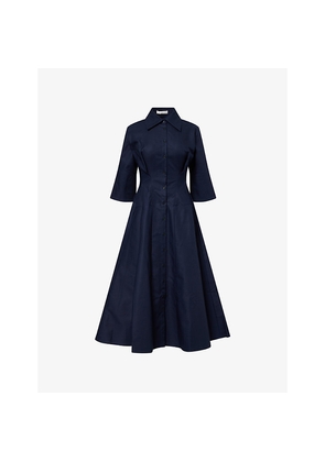 Womens Palmer Harding Contour Pleated Cotton Maxi Dress