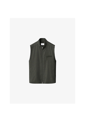 Mens Eton Solid Wool Flannel Vest