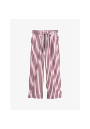 Tekla Striped Cotton-Poplin Pyjama Bottoms