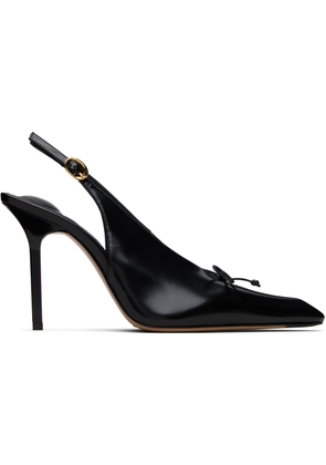 JACQUEMUS Black 'The high Cubisto slingbacks' Heels