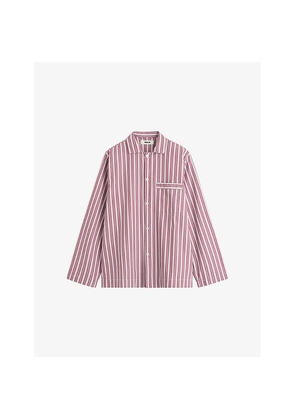 Tekla Striped Cotton-Poplin Pyjama Shirt