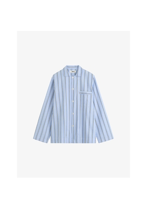 Tekla Striped Cotton-Poplin Pyjama Shirt
