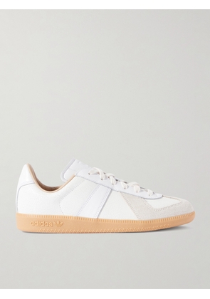 adidas Originals - BW Army Lux Suede-Trimmed Cracked-Leather Sneakers - Men - White - 12