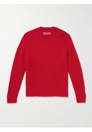The Elder Statesman - Thistle Brushed Suri Alpaca-Blend Sweater - Men - Red - S