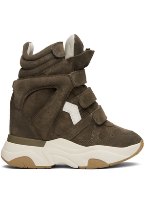 Isabel Marant Khaki Balskee Sneakers