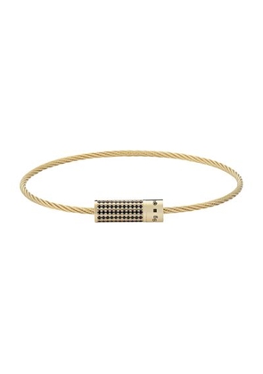 Le 9g cable bracelet set with diamonds