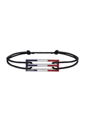 2,5g polished sterling silver lacquered cord bracelet