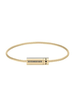 Le 9g cable bracelet set with diamonds