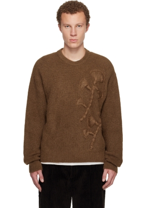 WOOYOUNGMI Tan Flower Mohair Sweater
