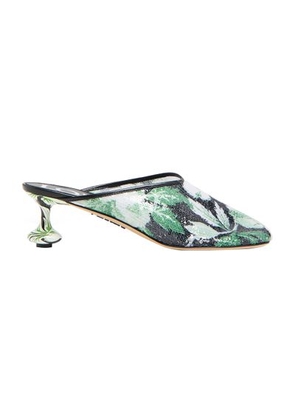 Toy 45 glittery floral mules