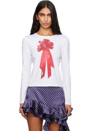 Sandy Liang White Present Nap T-shirt