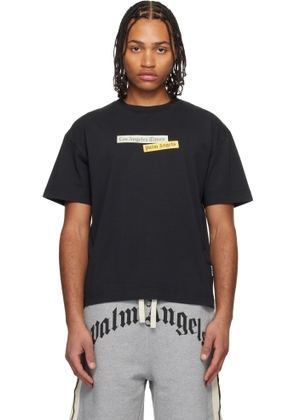 Palm Angels Black LA Times Edition T-shirt