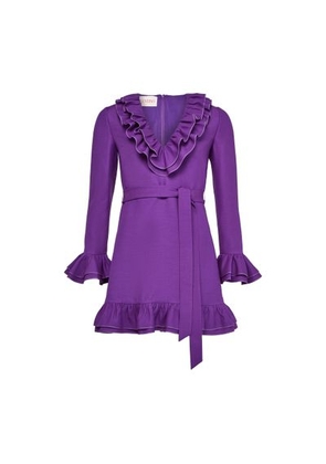 Crepe couture mini dress