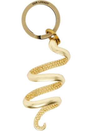 OUR LEGACY Gold Light Holder Keychain