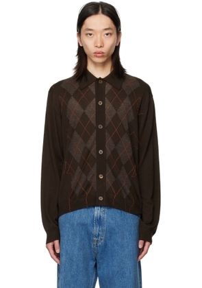 OUR LEGACY Brown Evening Polo