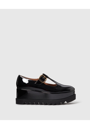 Stella McCartney - Elyse T-Bar Platform Mary Janes, Woman, Black, Size: 40