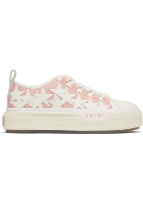 AMIRI Pink & White Stars Court Low Sneakers
