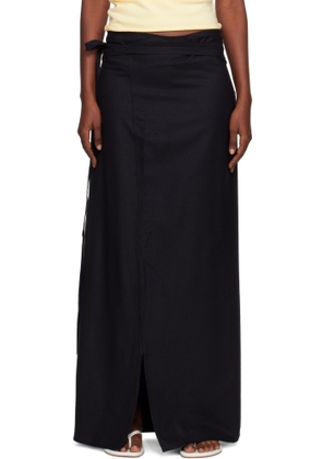 Baserange Black Venn Maxi Skirt
