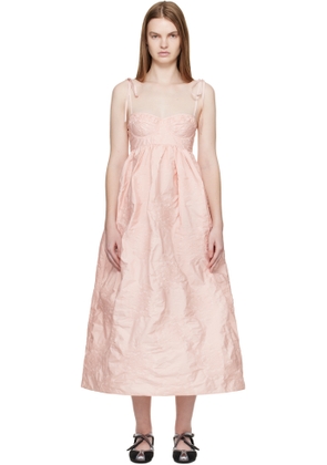 Cecilie Bahnsen Pink CBalena Midi Dress
