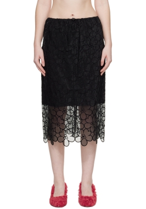 Cecilie Bahnsen Black CBbria Midi Skirt