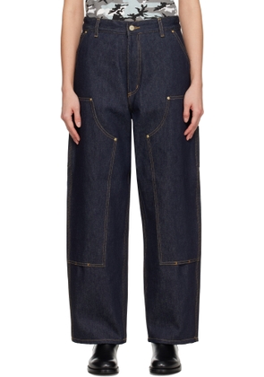 Carhartt Work In Progress Blue Denim Brandon Double Knee Jeans