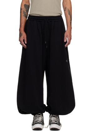 LU'U DAN Black Baggy Bontans Sweatpants