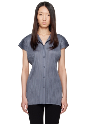 PLEATS PLEASE ISSEY MIYAKE Blue Monthly Colors May Shirt