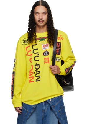 LU'U DAN Yellow Oversized Long Sleeve T-shirt