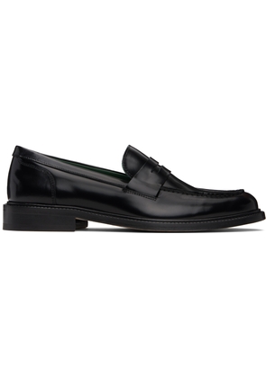 VINNY's Black Leather Townee Penny Loafers