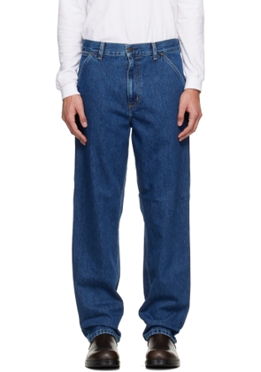 Carhartt Work In Progress Blue Single Knee Jeans