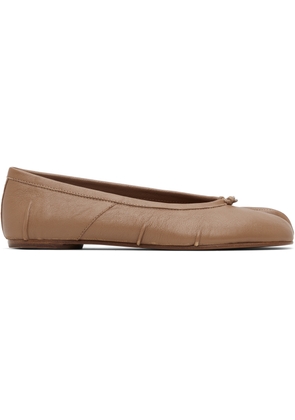 Maison Margiela Beige Tabi New Ballerina Flats