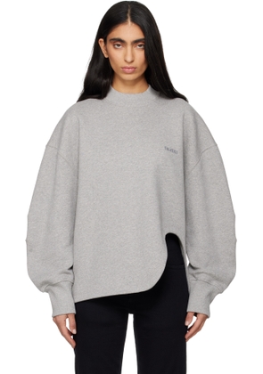 The Attico Gray American Fleece Sweatshirt