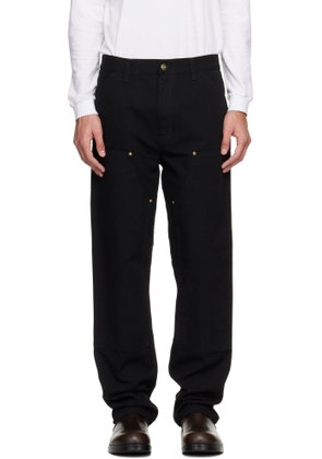 Carhartt Work In Progress Black Double Knee Trousers