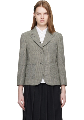 Thom Browne Black & White Funmix Fresco Cropped Sportcoat