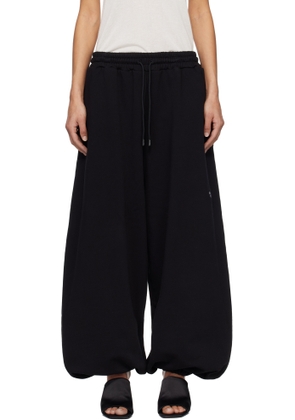 LU'U DAN Black Baggy Bontans Sweatpants
