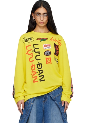 LU'U DAN Yellow Oversized Long Sleeve T-shirt