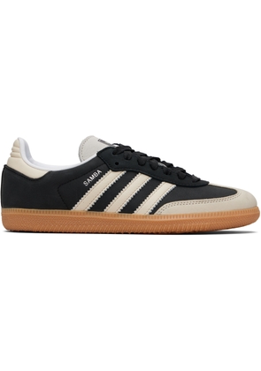 adidas Originals Black & Beige Samba OG Sneakers
