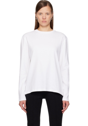 FLORE FLORE White Maggie Longsleeve T-shirt
