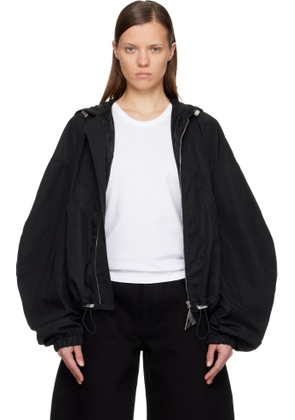 The Attico Black Bomber Jacket