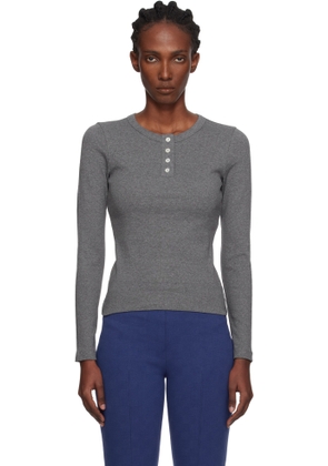 FLORE FLORE Gray Jess Longsleeve Henley