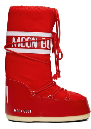 Moon Boot Red Icon Nylon Boots