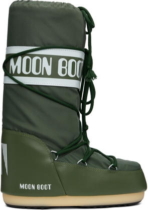 Moon Boot Green Icon Nylon Boots