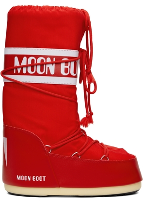 Moon Boot Red Icon Nylon Boots