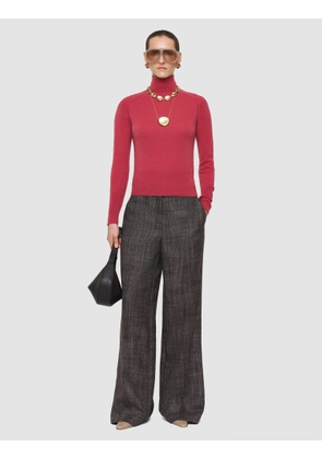 Oxna Light Pure Cashmere High Neck Jumper - L