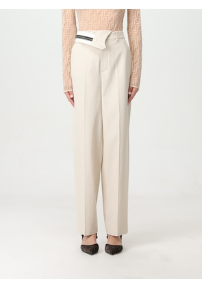 Pants FENDI Woman color Beige