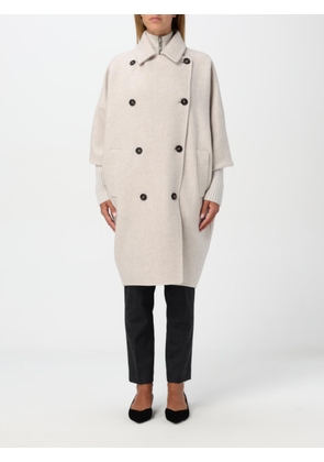 Coat BRUNELLO CUCINELLI Woman color Pearl