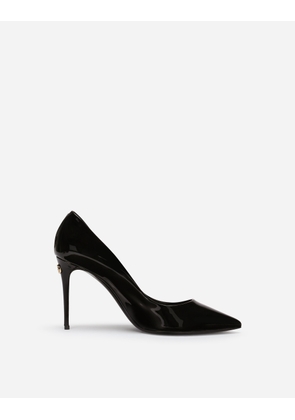 Dolce & Gabbana Patent Leather Cardinale Pumps - Woman Pumps And Slingback Black Leather 36